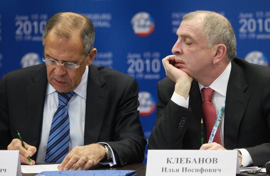Sergei Lavrov and Ilya Klebanov