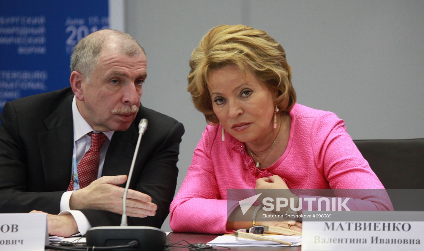 Ilya Klebanov and Valentina Matviyenko