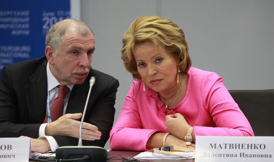 Ilya Klebanov and Valentina Matviyenko