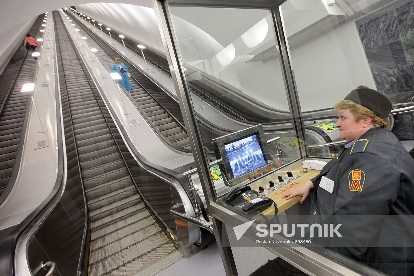 Moscow Metro's Dostoyevskaya station escalator