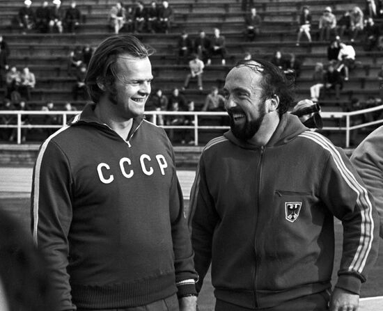 Athletes Janis Lusis and Klaus Wolfermann