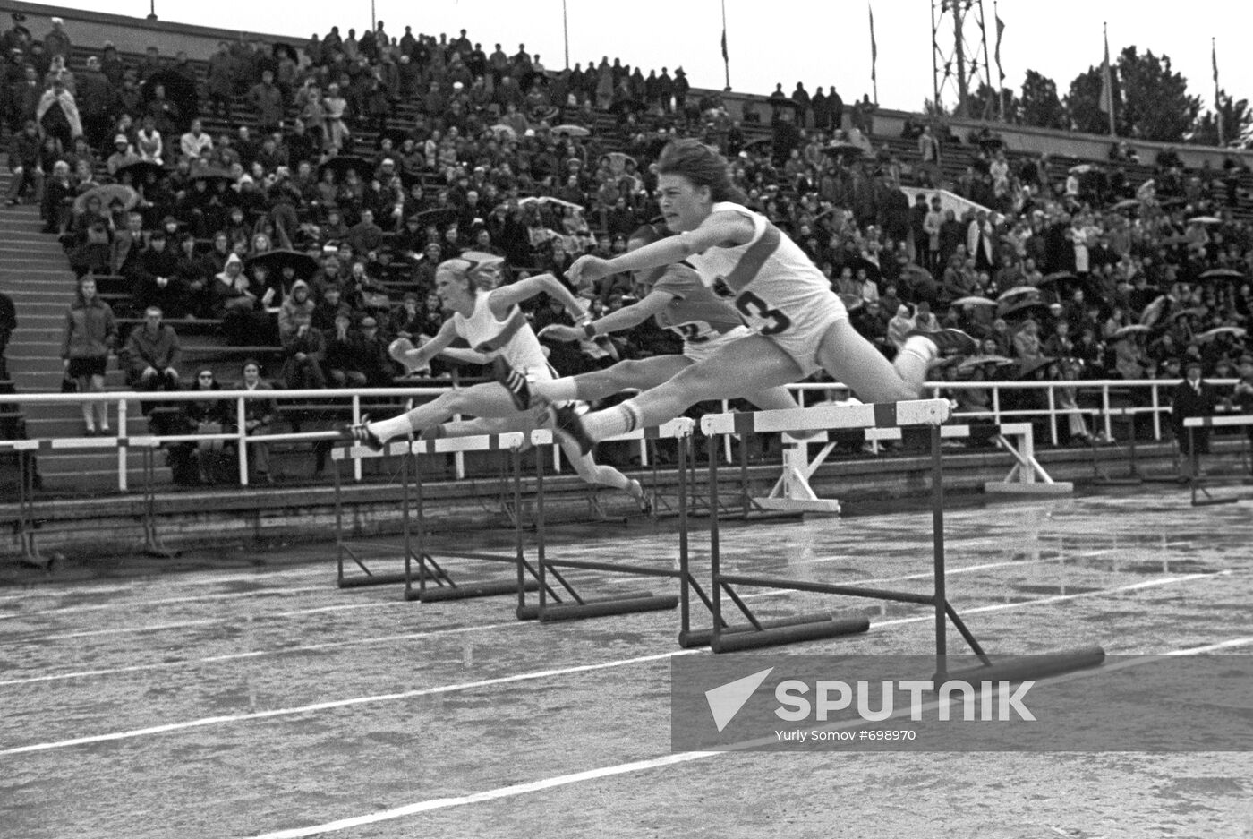 Friendly track and field athletics championship. USSR and FRG