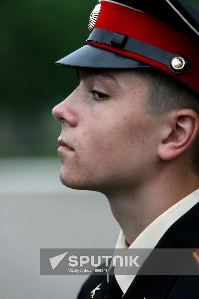 Ussuriysk Suvorov Military School graduation ceremony