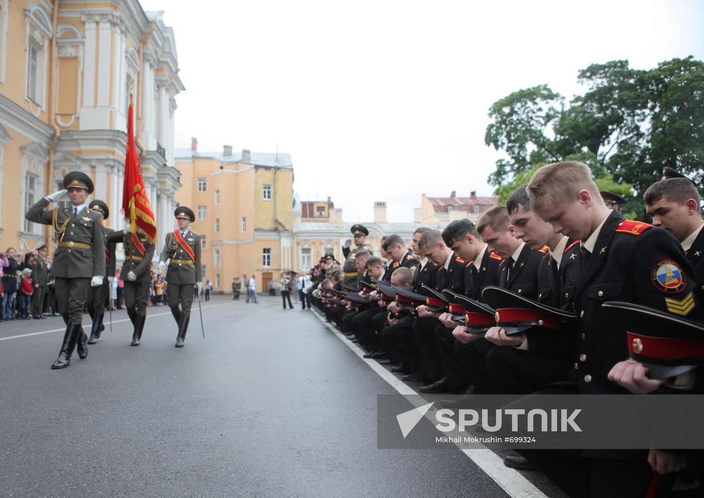 Graduation ceremony at St Petersburg Suvorov Military School