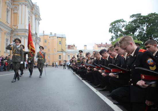 Graduation ceremony at St Petersburg Suvorov Military School