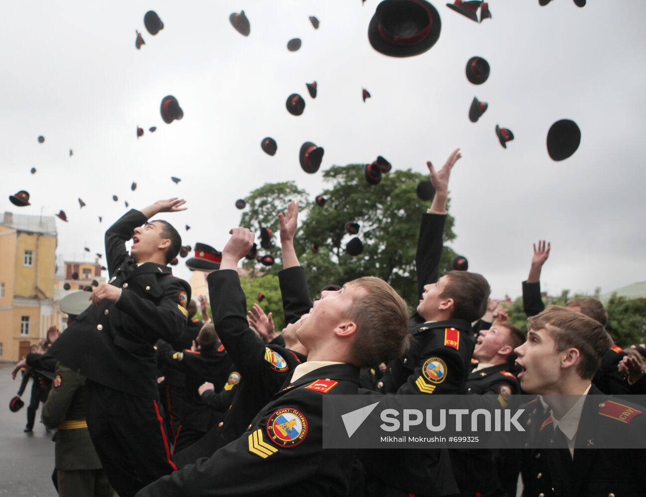 Graduation ceremony at St Petersburg Suvorov Military School