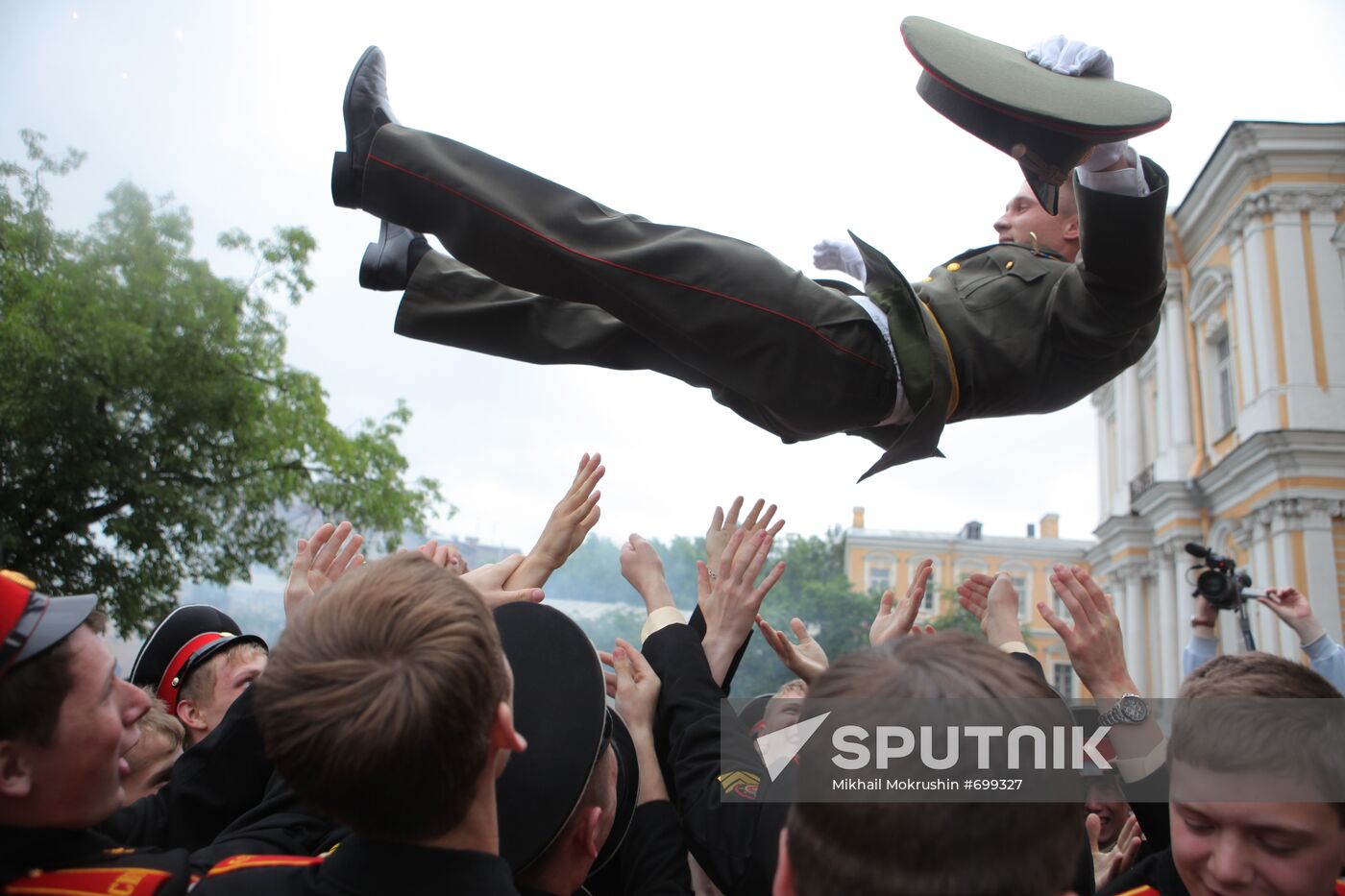 Graduation ceremony at St Petersburg Suvorov Military School