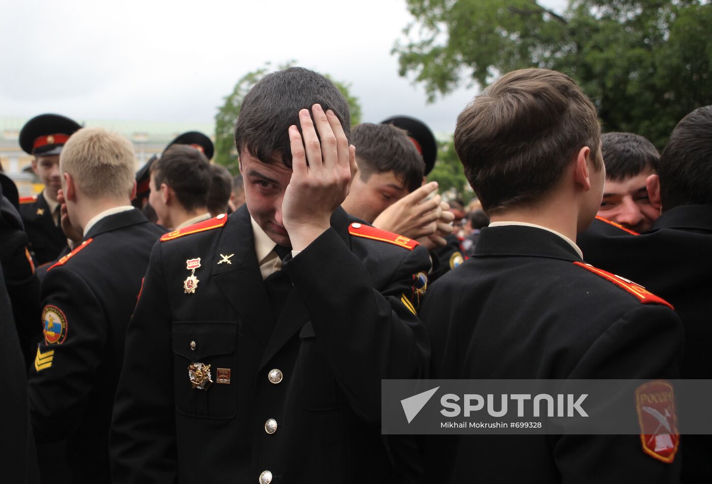 Graduation ceremony at St Petersburg Suvorov Military School