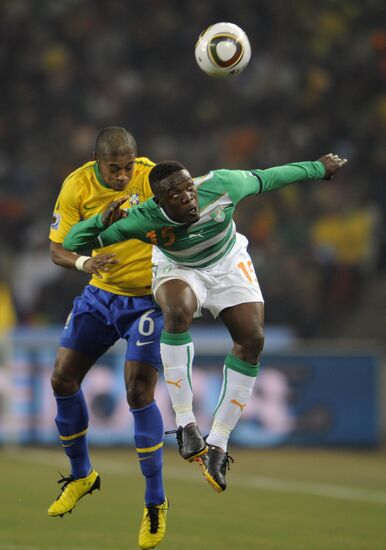 2010 FIFA World Cup. Brazil vs. Cote d'Ivoire