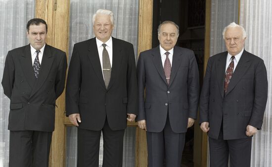 TER- PETROSYAN YELTSIN ALIYEV SHEVARDNADZE 