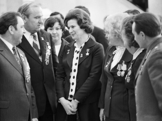 TERESHKOVA DELEGATES 25TH CPSU CONGRESS