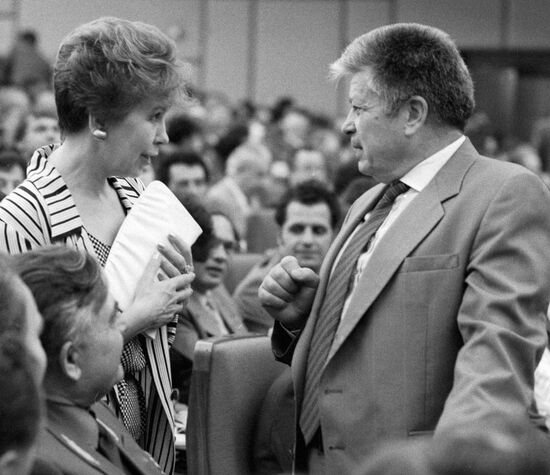 FEDOROV GORBACHEVA NINETEENTH ALL UNION COMMUNIST PARTY CONFERE