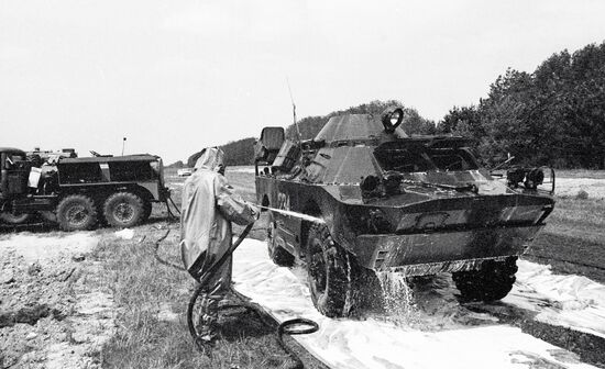 CHERNOBYL ACCIDENT DECONTAMINATION ARMORED PERSONNEL CARRIER