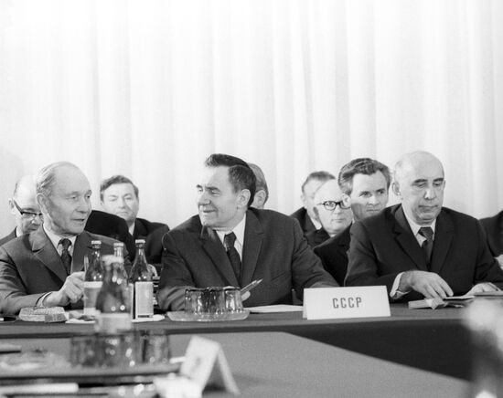 Delegation of the USSR at the ministerial meeting