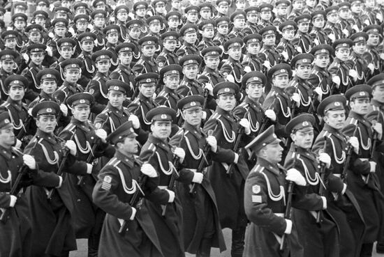 Cadets of the Moscow Higher Frontier Guards Command Academy