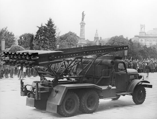 Katyusha rocket launchers