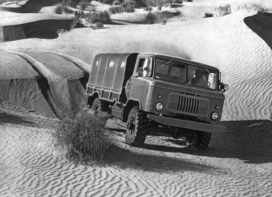 GAZ-66 car with high cross-country ability