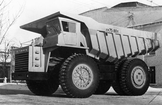 BELAZ-549 dump truck