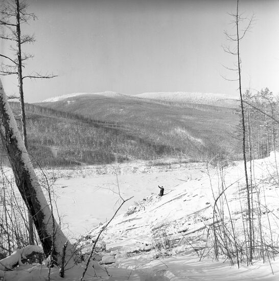The Vilyui River in winter