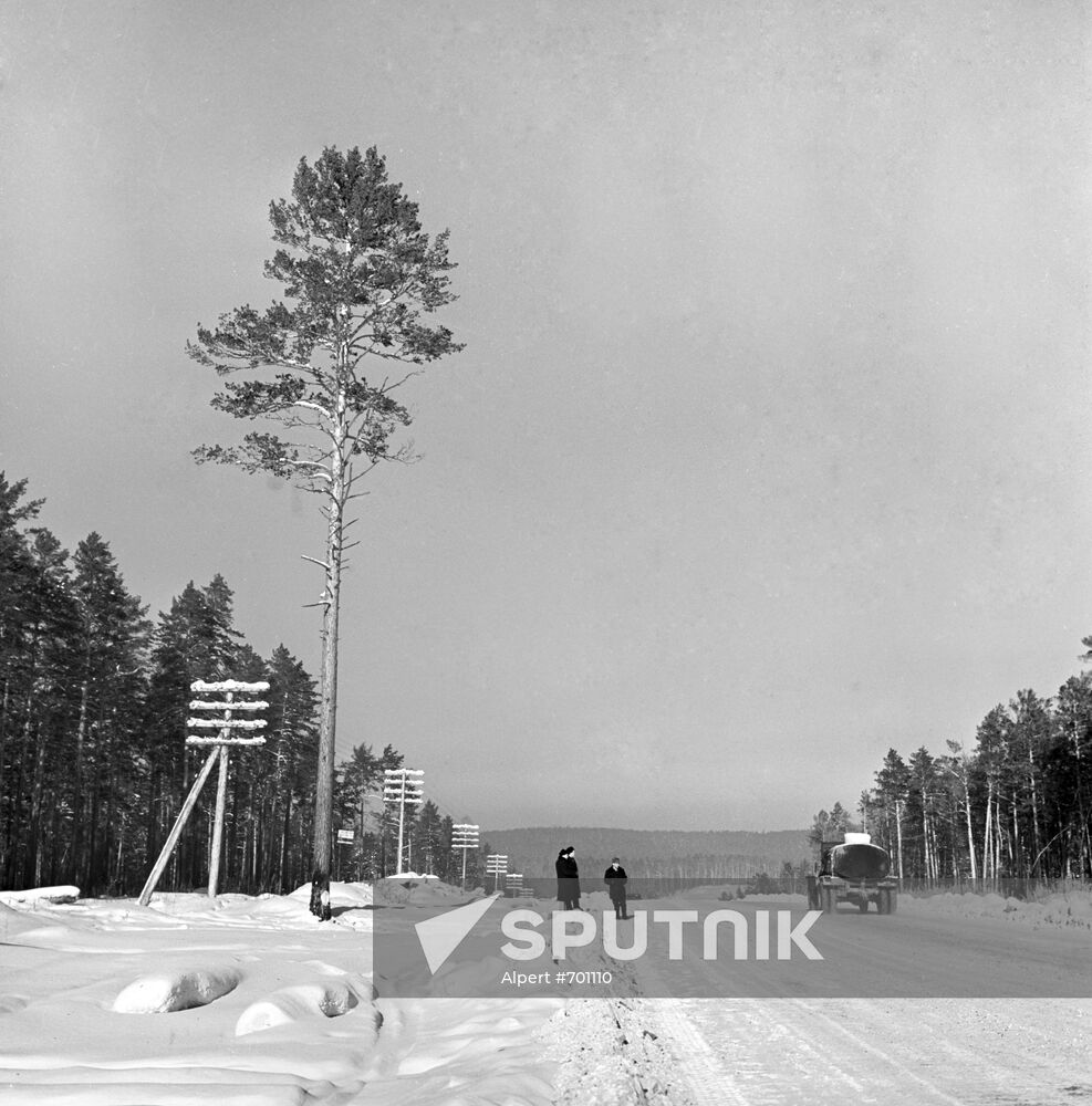 Bratsk Hydro Power Plant construction area