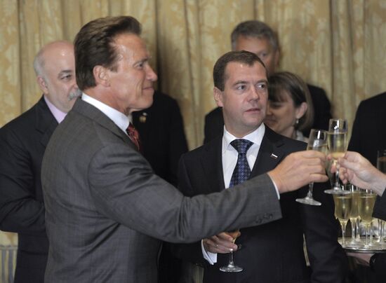 Dmitry Medvedev and his wife, Svetlana, visit the U.S.