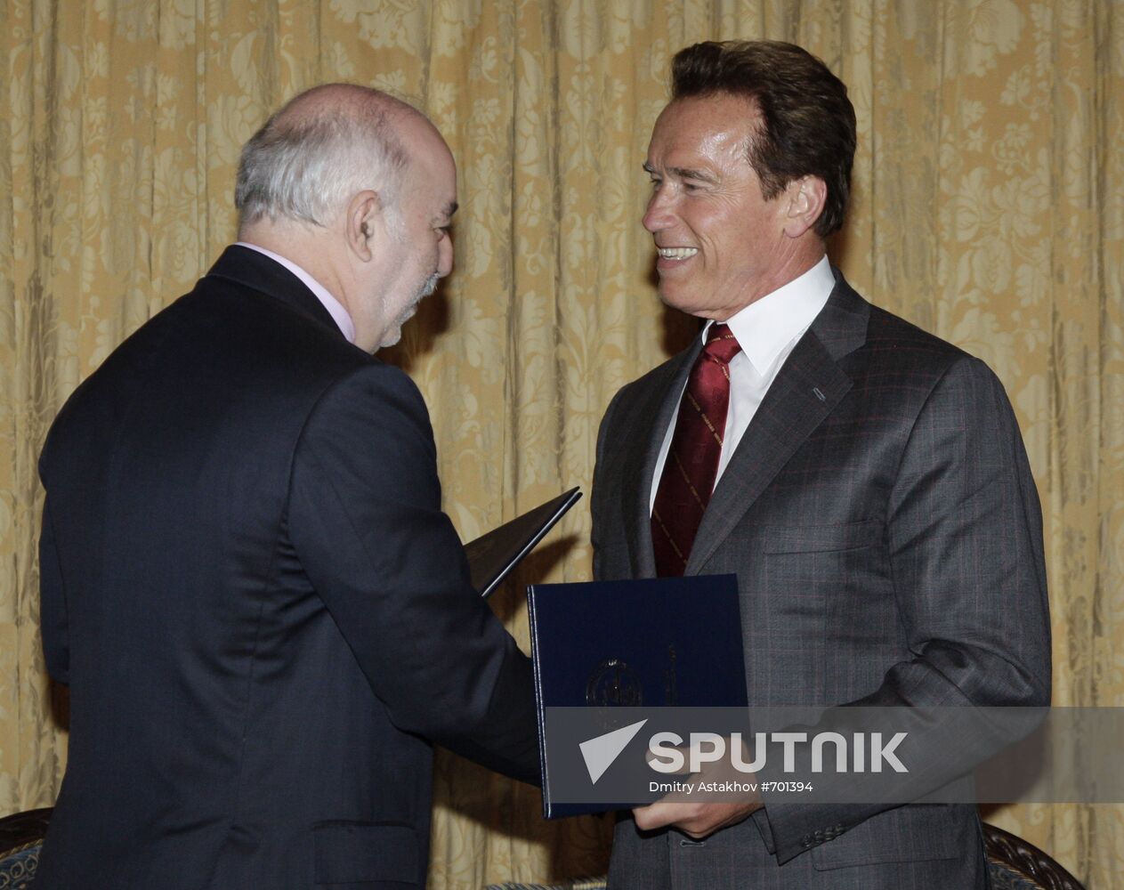Viktor Vekselberg and Arnold Schwarzenegger