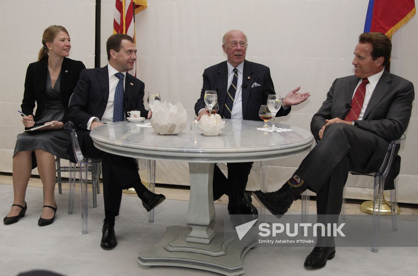 Dmitry Medvedev and his wife, Svetlana, visit the U.S.