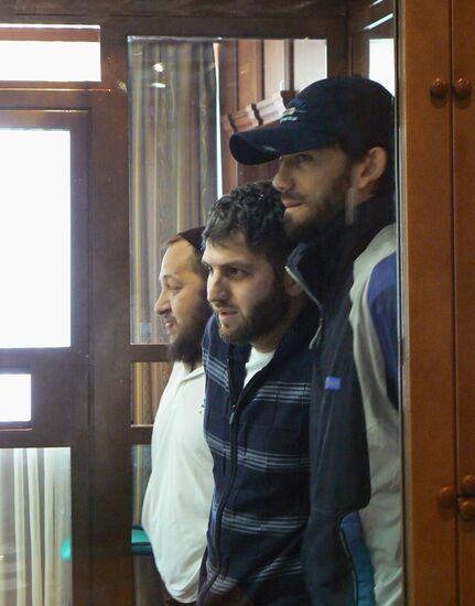 Criminal defendants attend court hearings