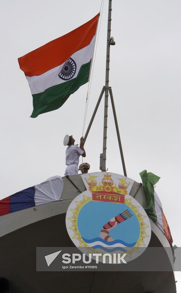 Second Tarkash ("Quiver") frigate launching