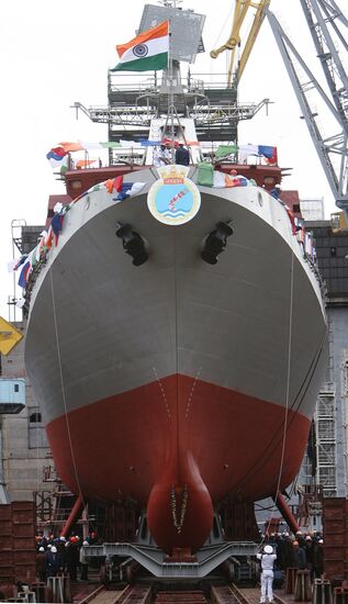 Second Tarkash ("Quiver") frigate launching