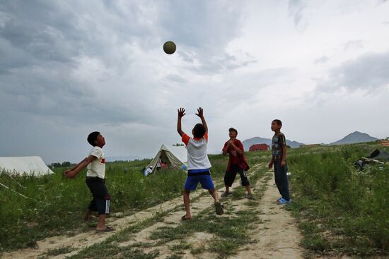 Kyrgyz refugee camp