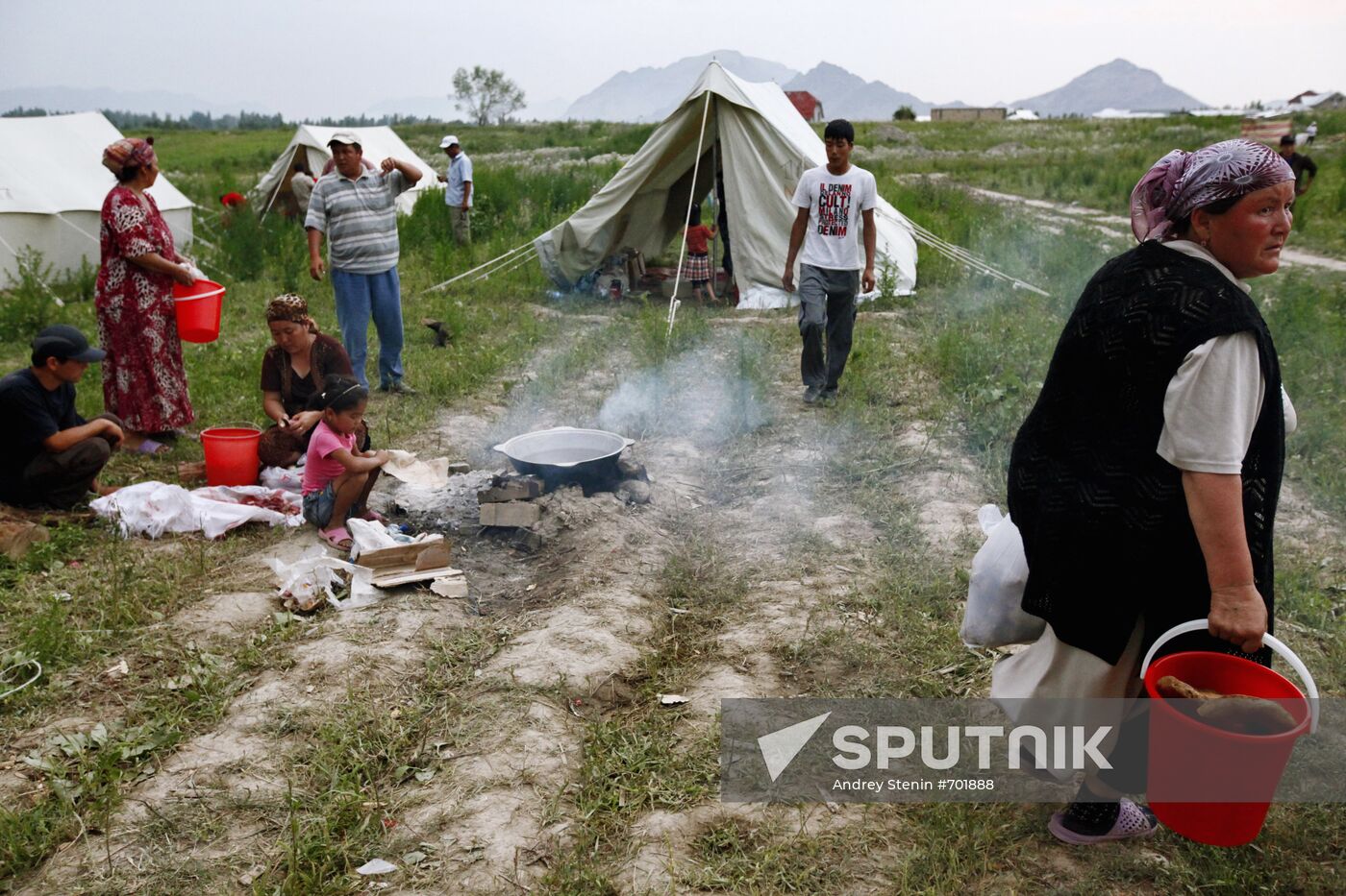 Kyrgyz refugee camp