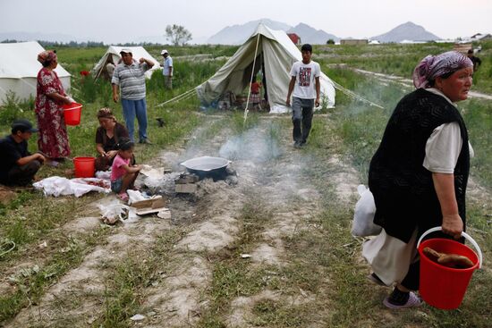 Kyrgyz refugee camp