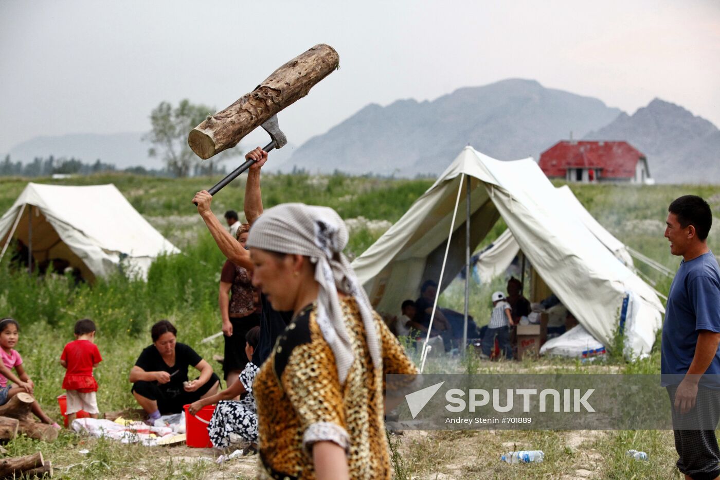 Kyrgyz refugee camp
