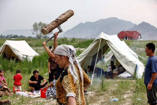 Kyrgyz refugee camp