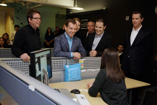 Dmitry Medvedev visit to the U.S. Day Two