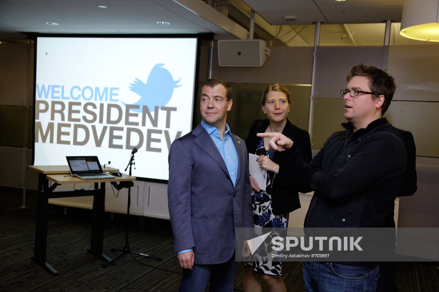 Dmitry Medvedev's visit to the U.S. Day Two