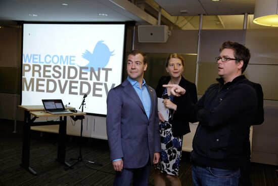 Dmitry Medvedev's visit to the U.S. Day Two