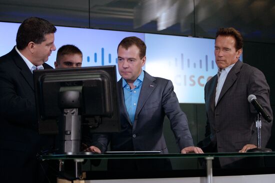 Dmitry Medvedev's visit to the U.S. Day Two