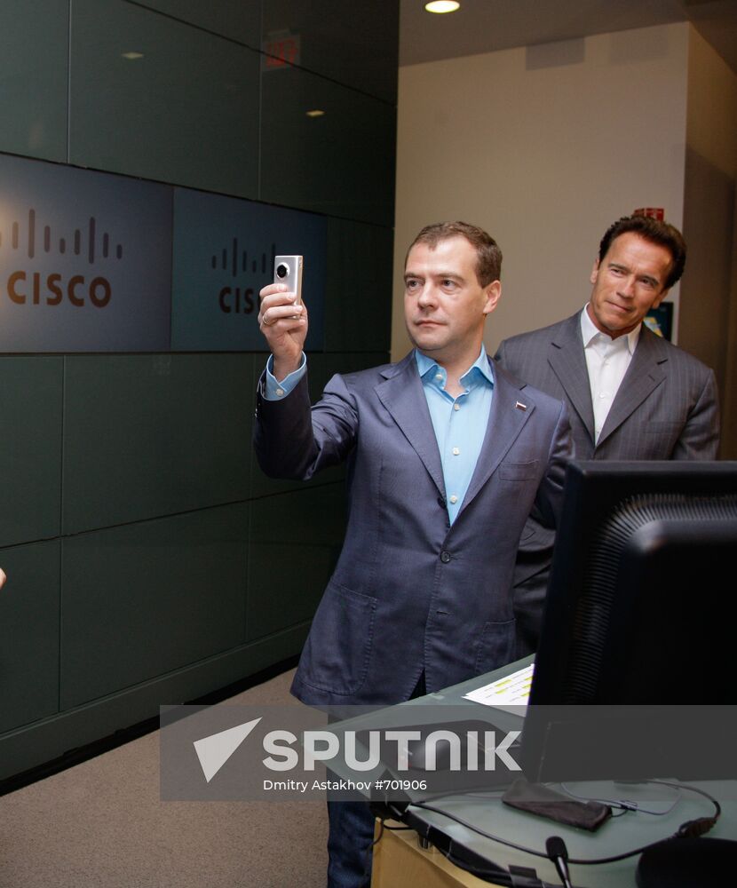 Dmitry Medvedev's visit to the U.S. Day Two