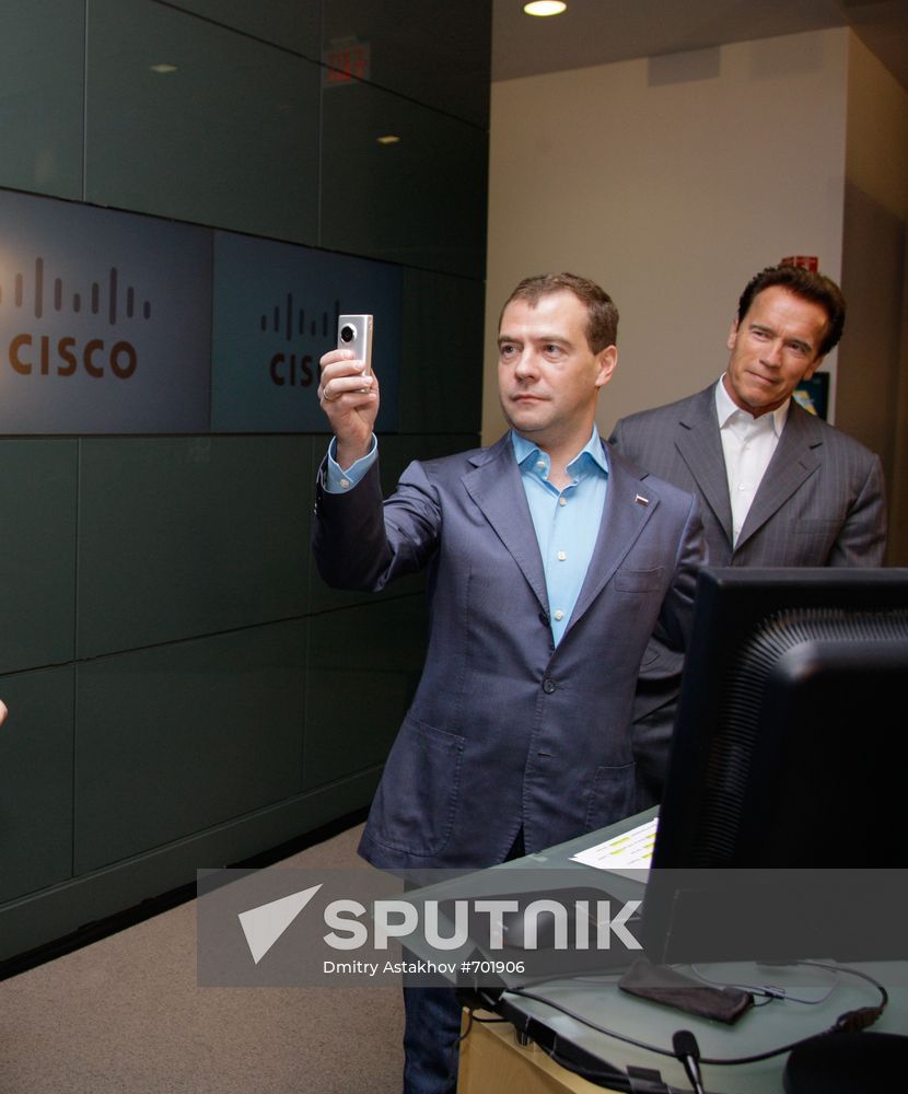 Dmitry Medvedev's visit to the U.S. Day Two