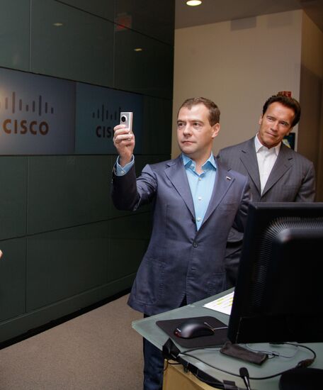Dmitry Medvedev's visit to the U.S. Day Two