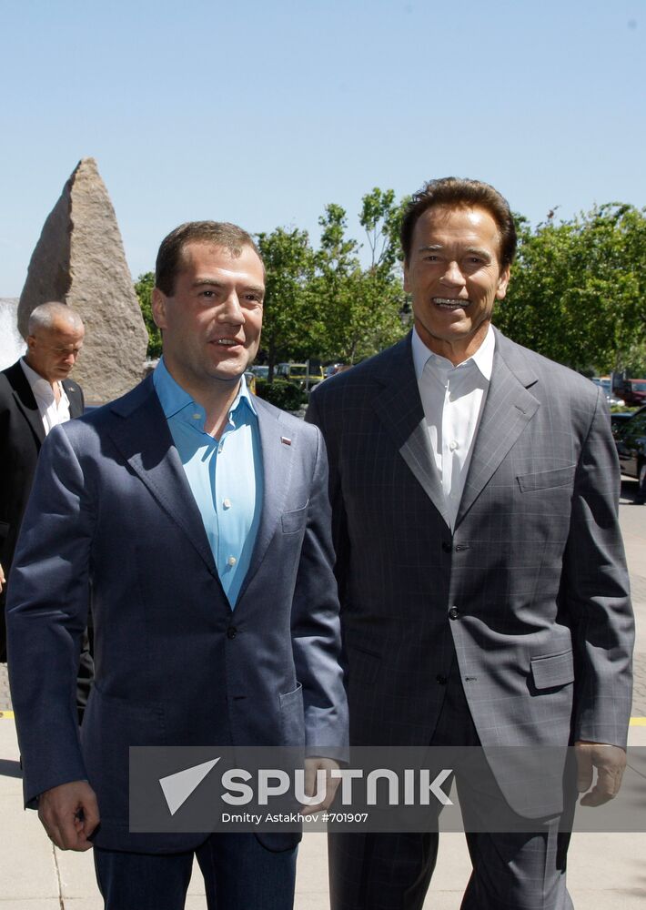 Dmitry Medvedev's visit to the U.S. Day Two