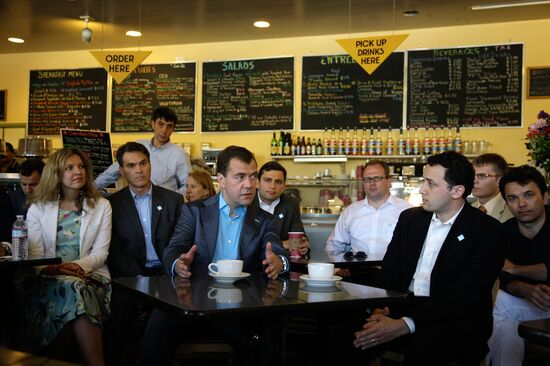 Dmitry Medvedev's visit to the U.S. Day Two