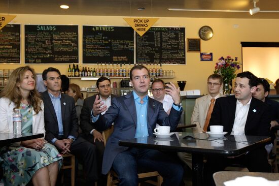 Dmitry Medvedev's visit to the U.S. Day Two
