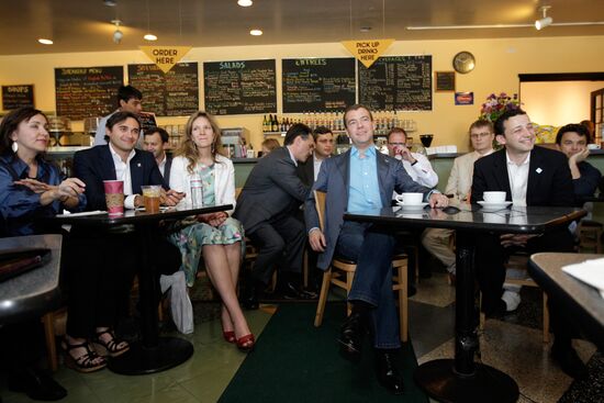 Dmitry Medvedev's visit to the U.S. Day Two