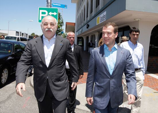 Dmitry Medvedev's visit to the U.S. Day Two