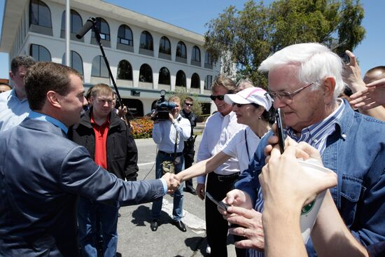 Dmitry Medvedev's visit to the U.S. Day Two