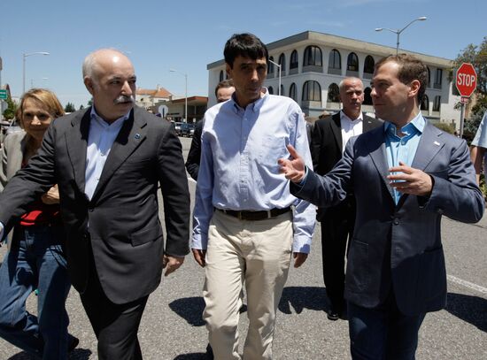 Dmitry Medvedev's visit to the U.S. Day Two