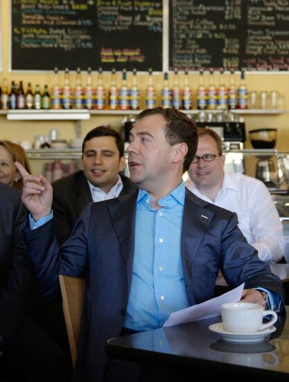 Dmitry Medvedev's visit to the U.S. Day Two